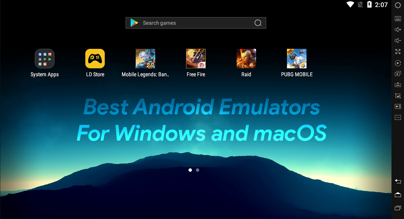 free android emulator on pc and mac